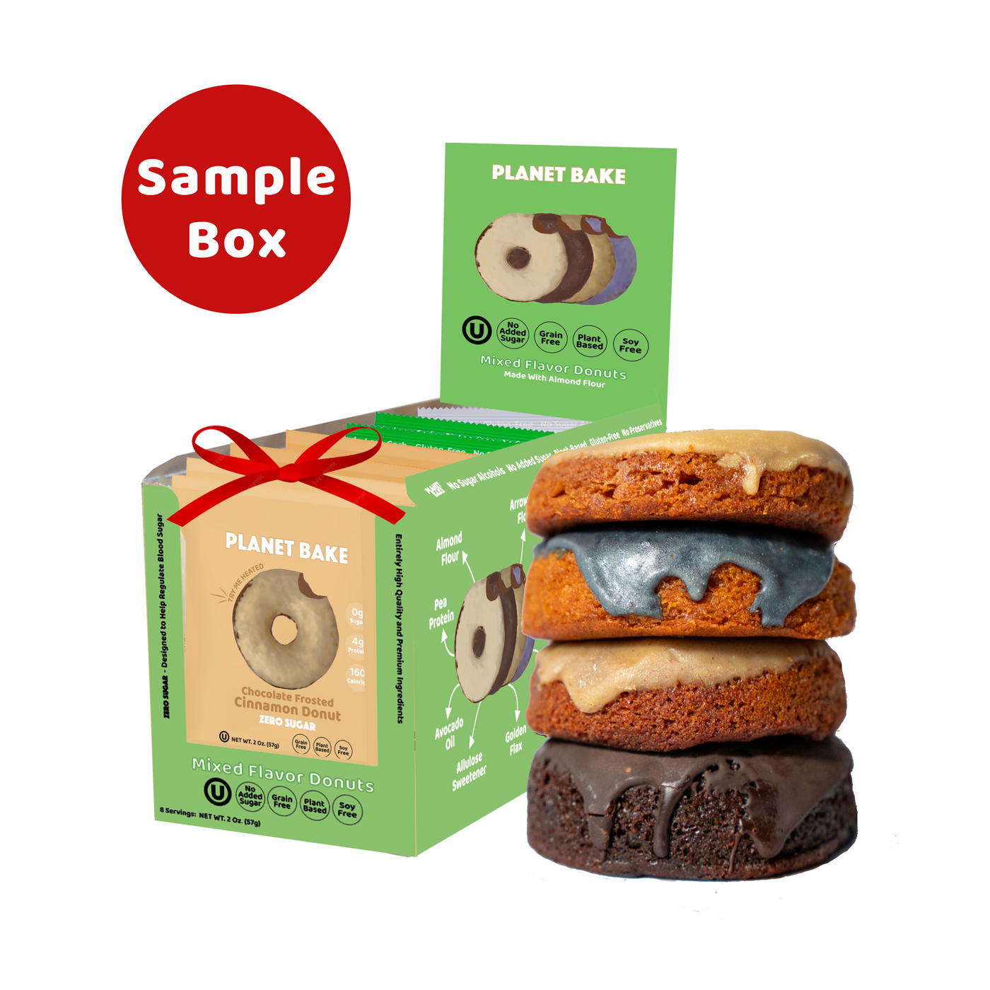 Mixed Flavor Donut Box, 8pack