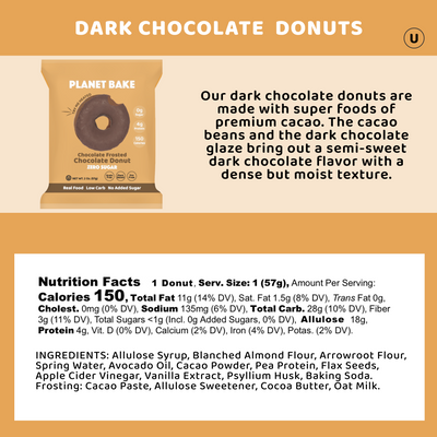 Dark Chocolate Donut (8pack)