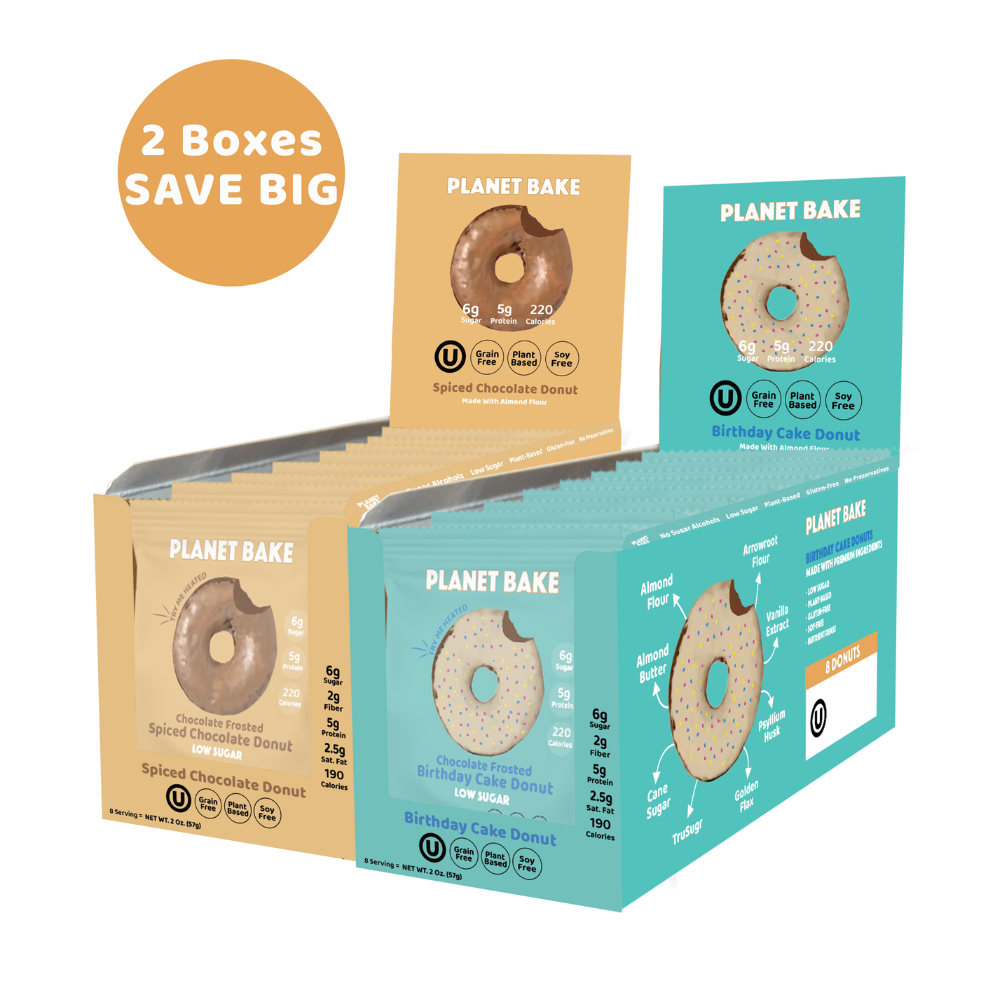 Pick 2x Donut Boxes
