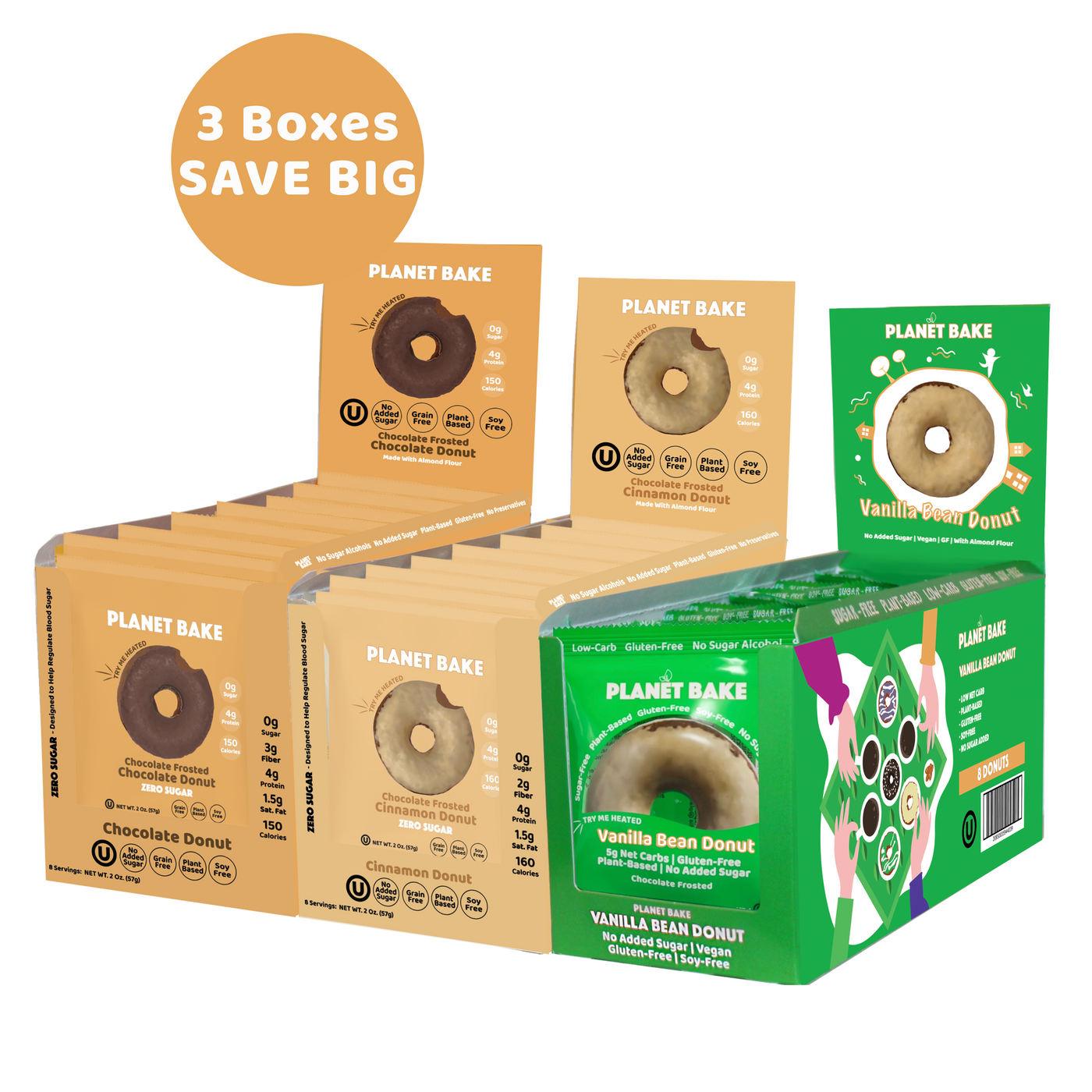 Pick 3x Donut Boxes