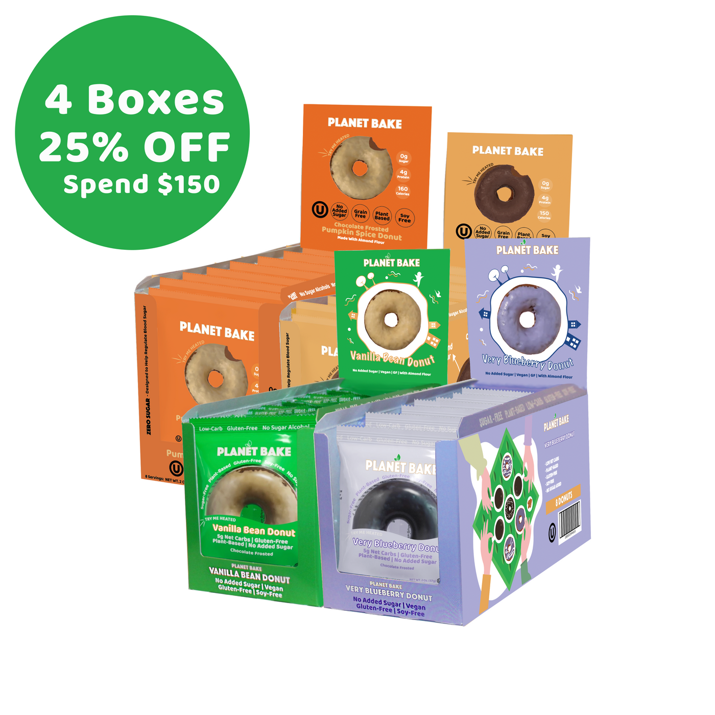 Pick 4x Donut Boxes