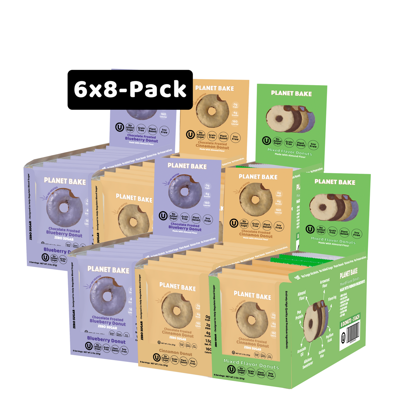 Pick 6x Donut Boxes