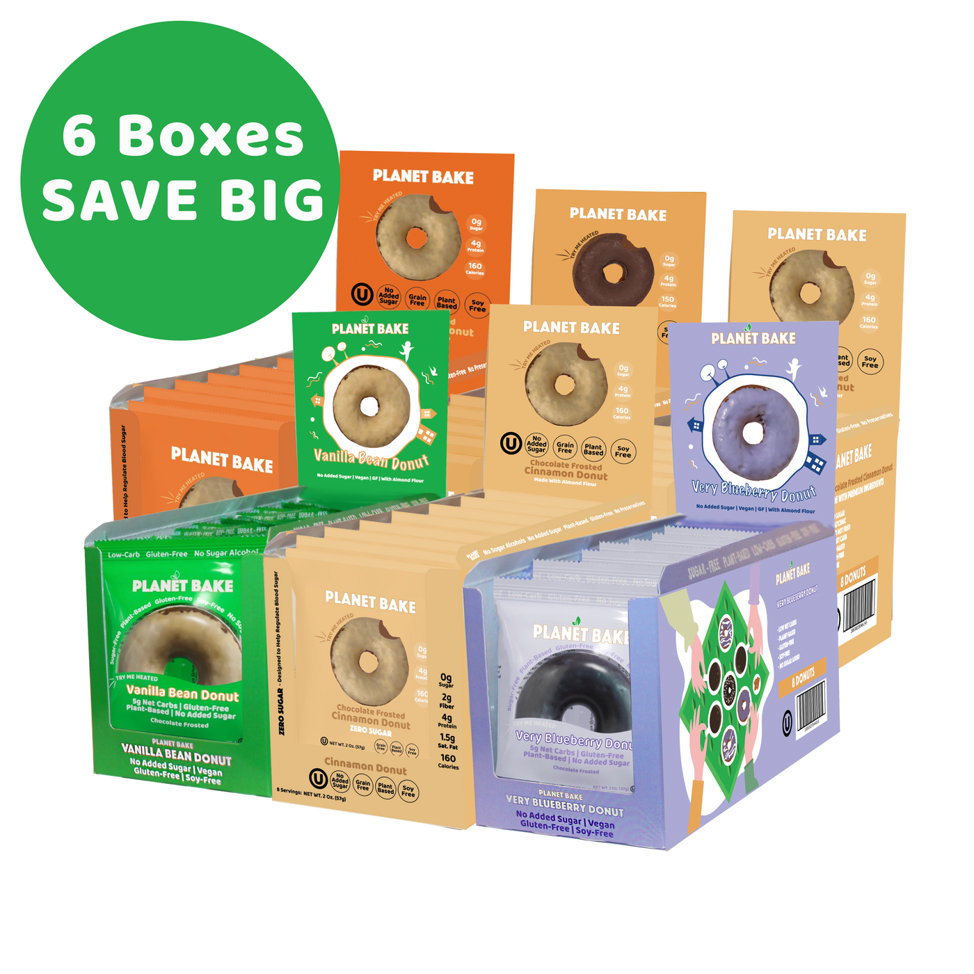 Pick 6x Donut Boxes