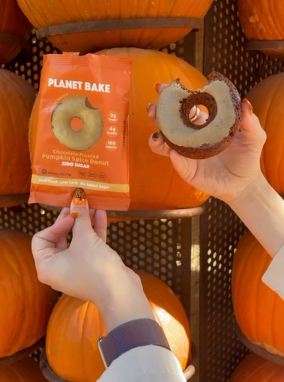Frosted Chocolate Pumpkin Spice Donuts, 8pack