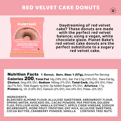 Red Velvet Cake Donuts (8pack)