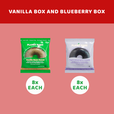 Vanilla+Blueberry Donuts (2x8-pack)