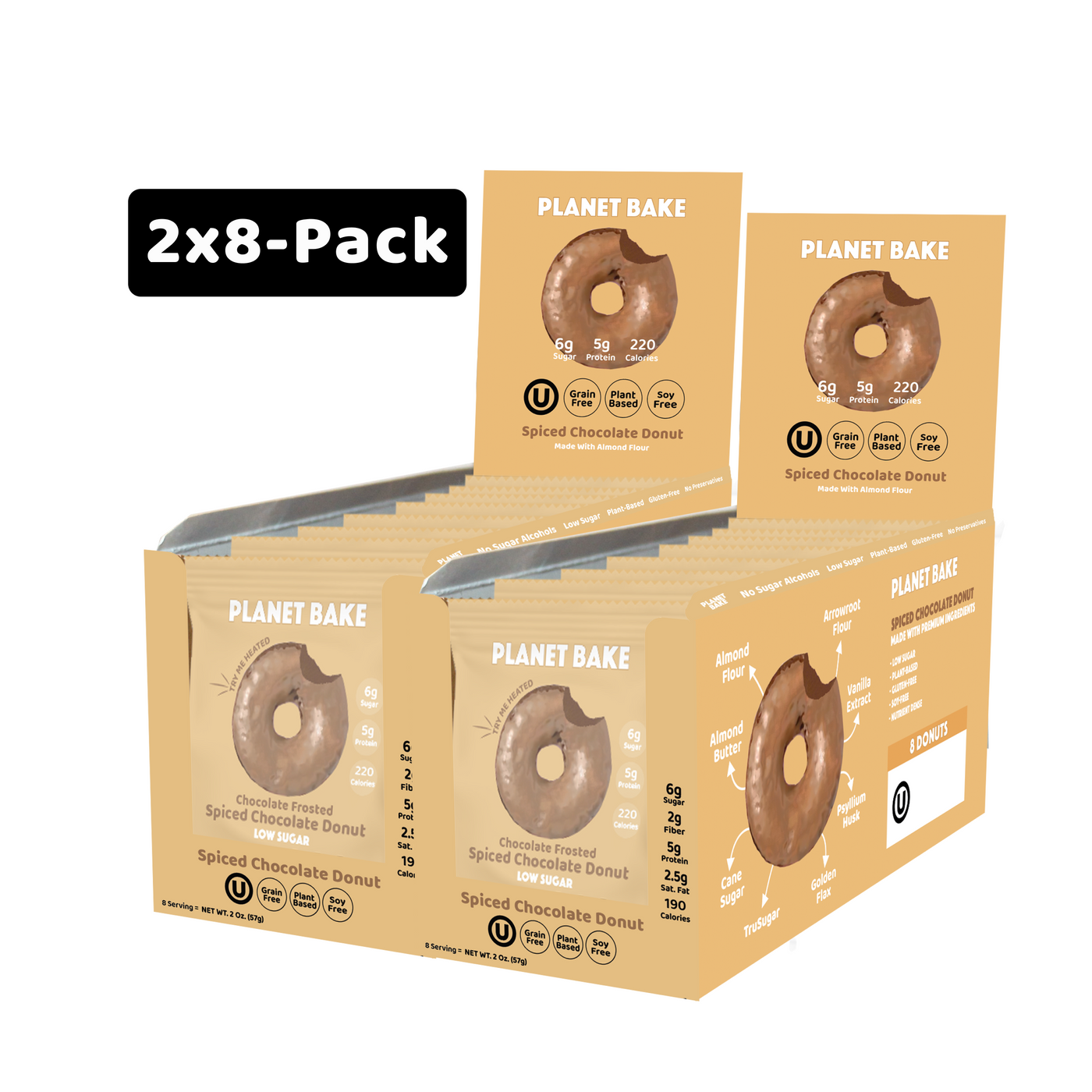 Spiced Chocolate Donuts PreOrder (8pack)