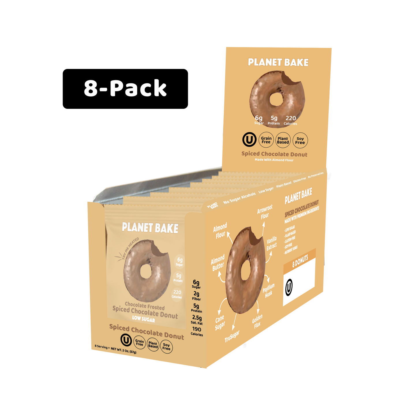 Spiced Chocolate Donuts PreOrder (8pack)