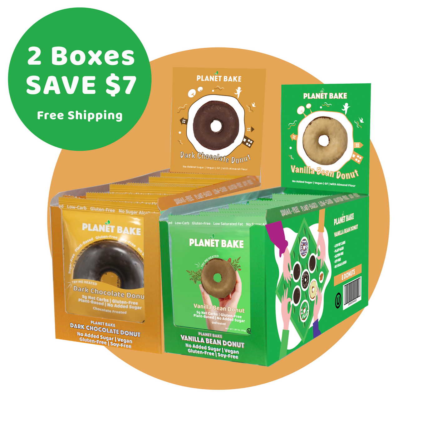 Pick 2x Donut Boxes