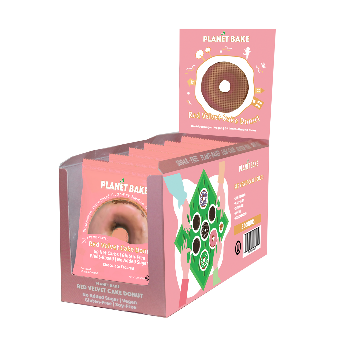 Red Velvet Cake Donuts (8pack)